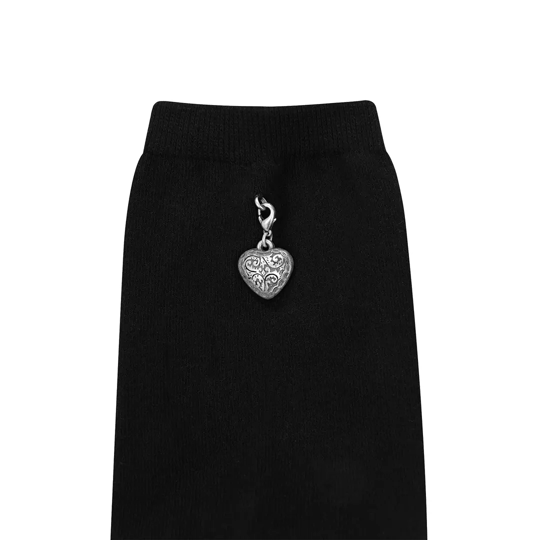 분크 [아울렛] Heart Socks (하트 삭스) Black 상품 이미지 3
