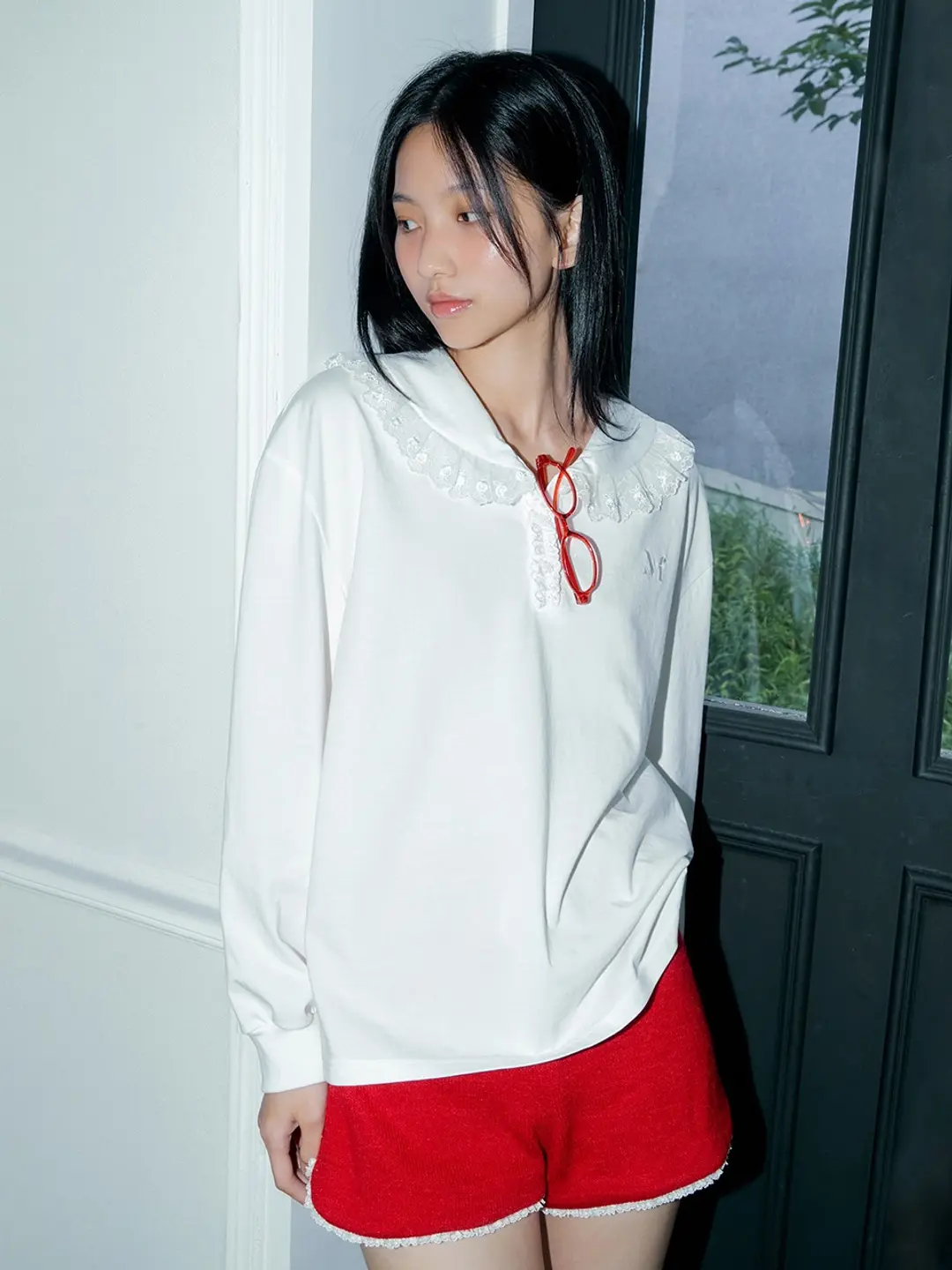 마가린핑거스 LACE SAILOR T-SHIRT (WHITE) 상품 이미지 2
