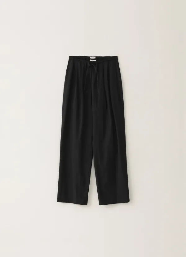 [Refurb] Cotton String Pants - Black