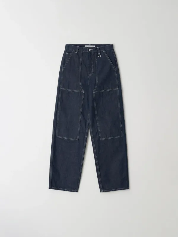 Lumber carpenter pants(fabric by YOSHIWA)_green cast
