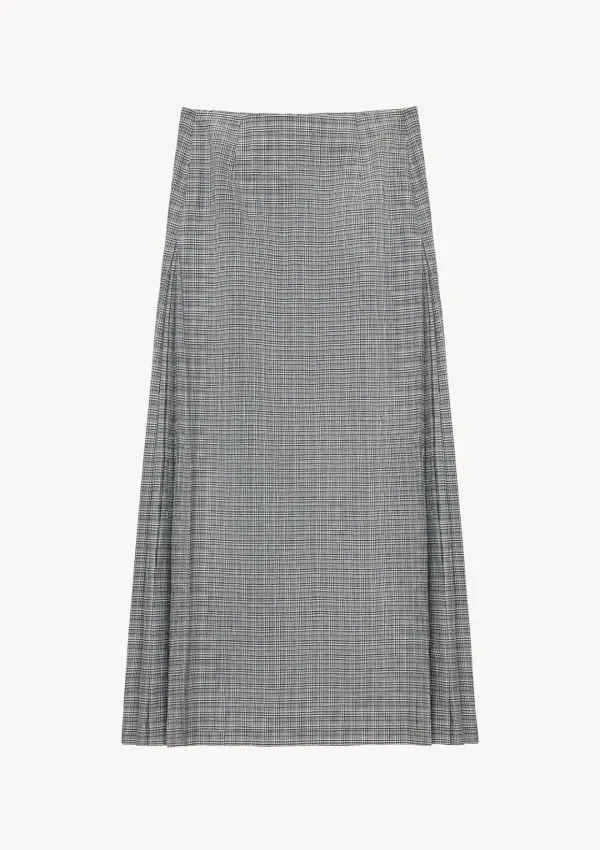 Gaea Skirt in Black Check