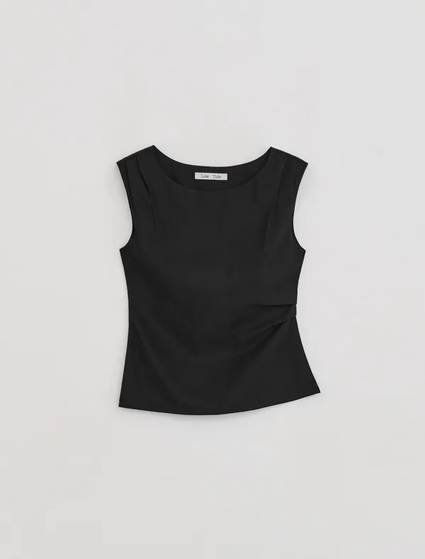 BOATNECK BLOUSE [BLACK]