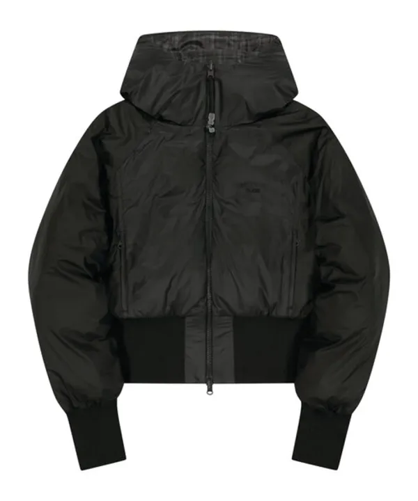 Reversible Check Padded Jacket / Black