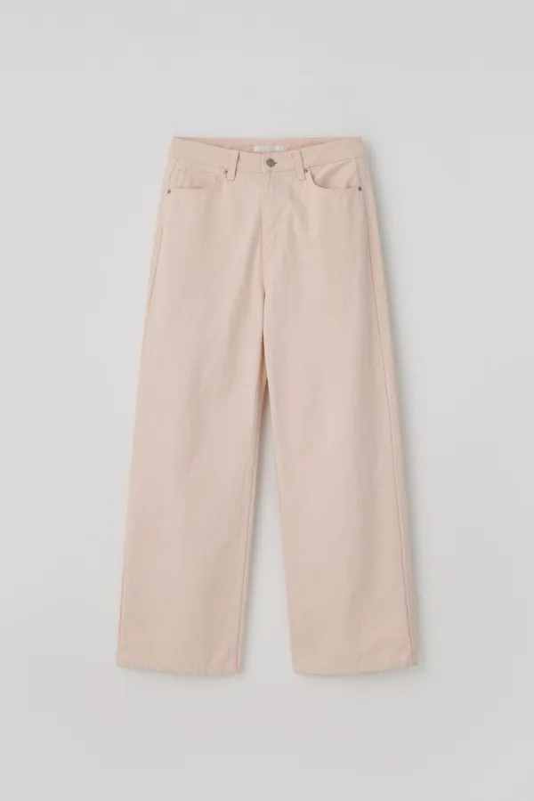T/T Cotton washed pants (peach)