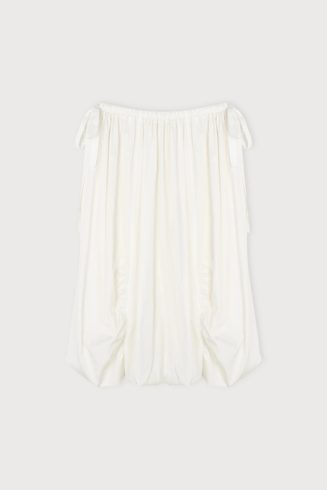 SIDE STRAP SHIRRING SKIRT
