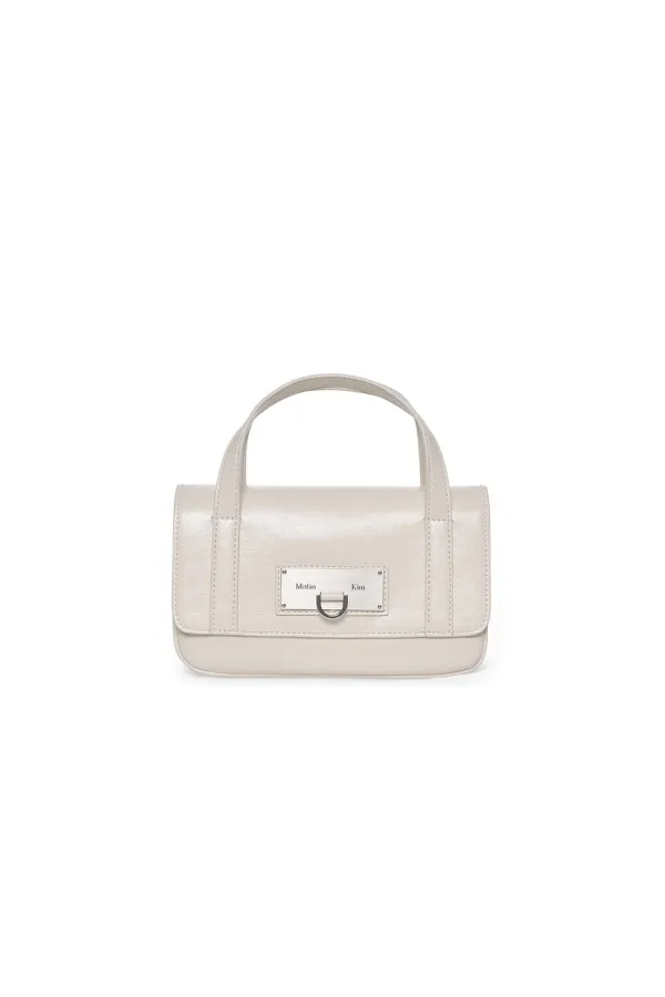 MULTI-POCKET MINI CROSS BAG IN IVORY