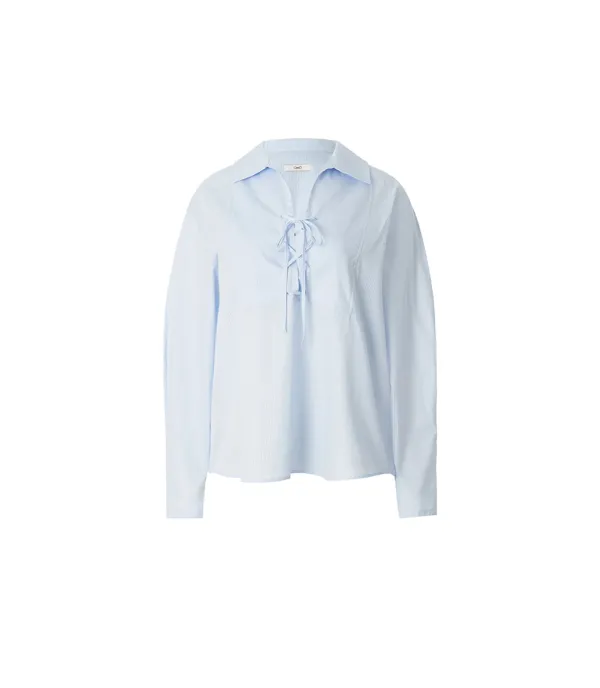 EYELET STRING BLOUSE