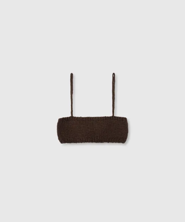 Mini knit bralette (Brown)