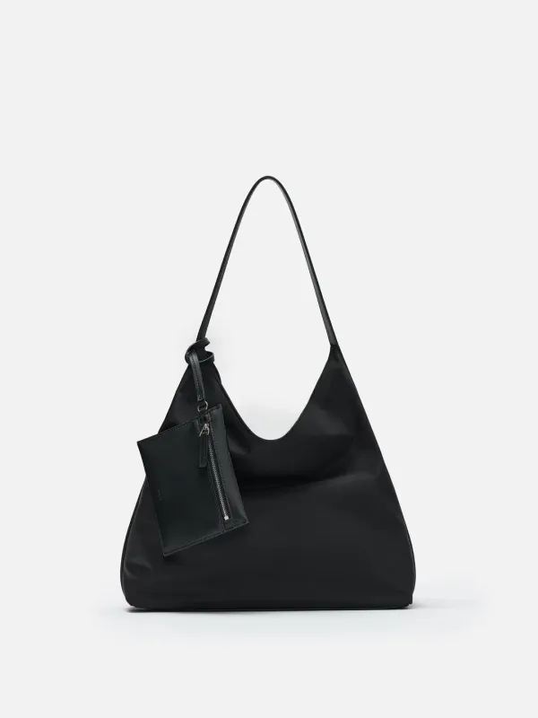 Pulpy hobo bag Nylon Black