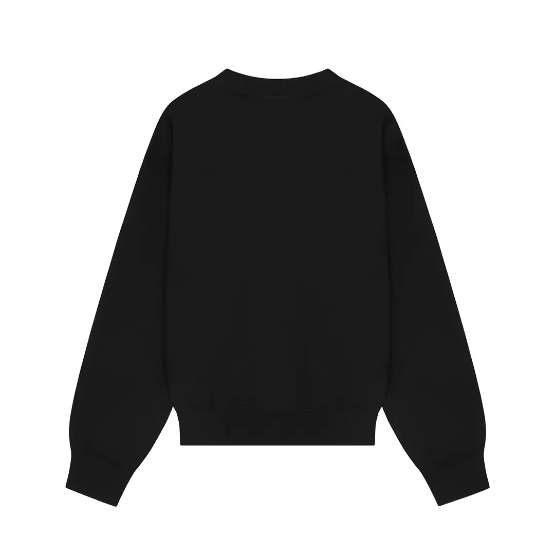 분크 [아울렛] Lace Edge Sweatshirt (레이스 엣지 스웻셔츠) Black 상품 이미지 2