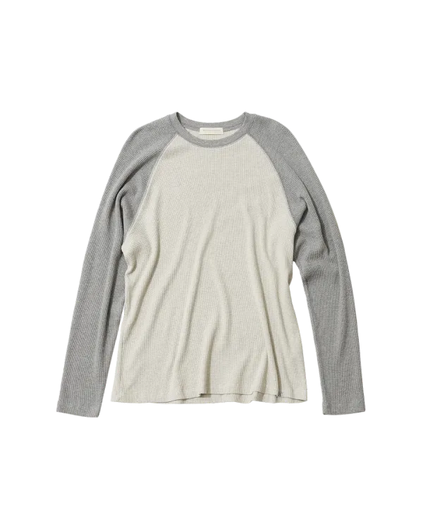 waffle raglan t-shirt (gray)