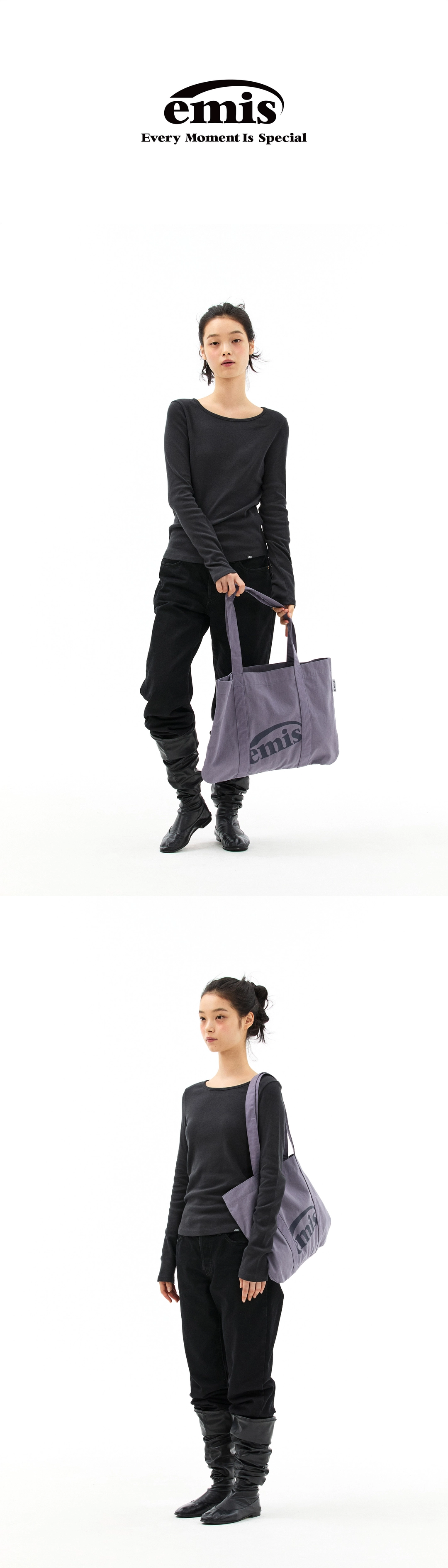 이미스 LOGO PALETTE ECO BAG-PURPLE 상품 이미지 2
