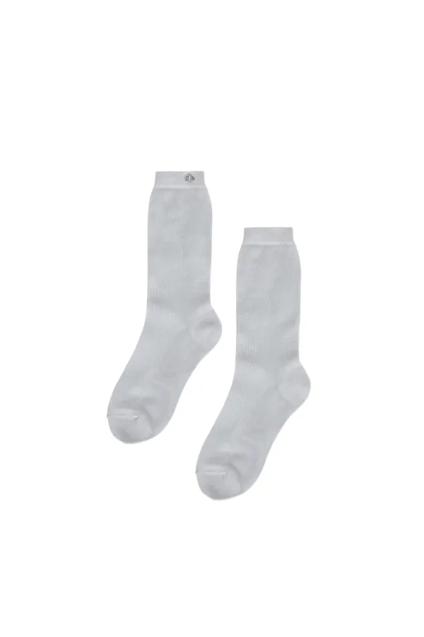 Glitter Crew Socks [ Gray ]