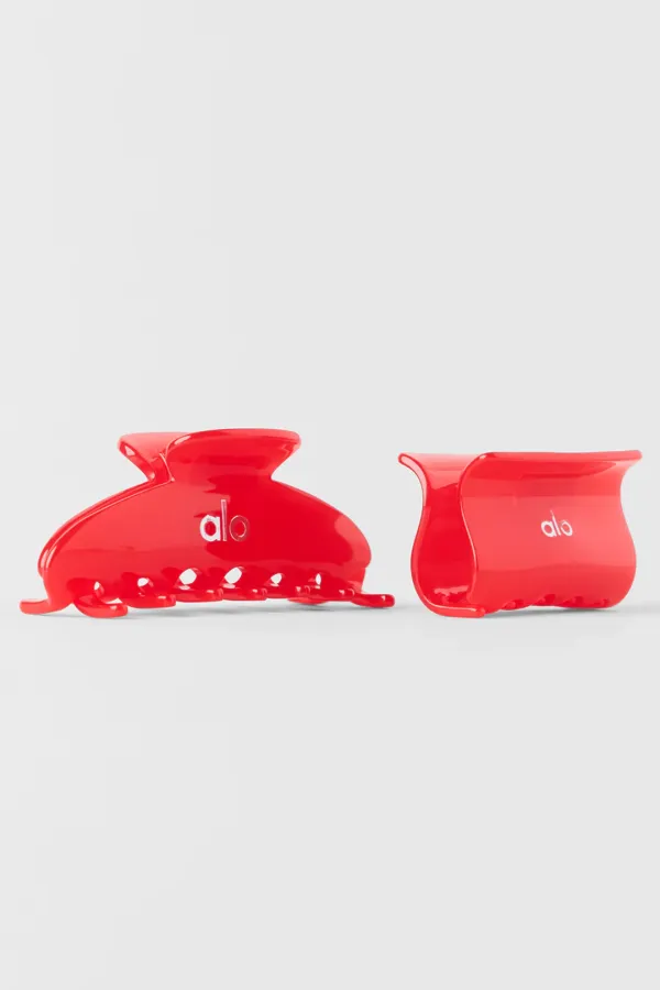 Effortless Claw Clip (2-Pack) - Bright Red