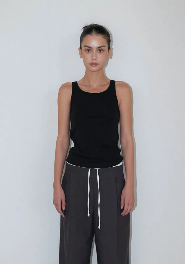 [3차 리오더] Basic tank top (Black)
