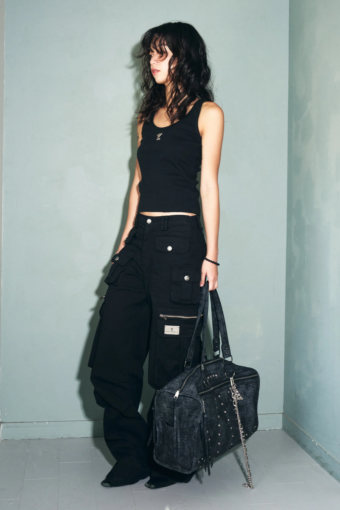와이이이엘 YL IDENTITY SHOULDER BAG BLACK 상품 이미지 2