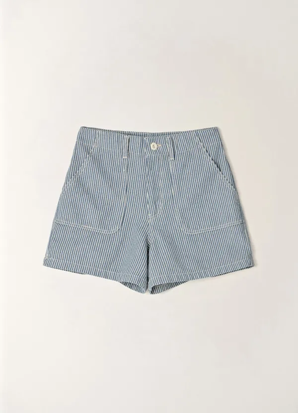 Yoko Cotton Shorts_BLUE