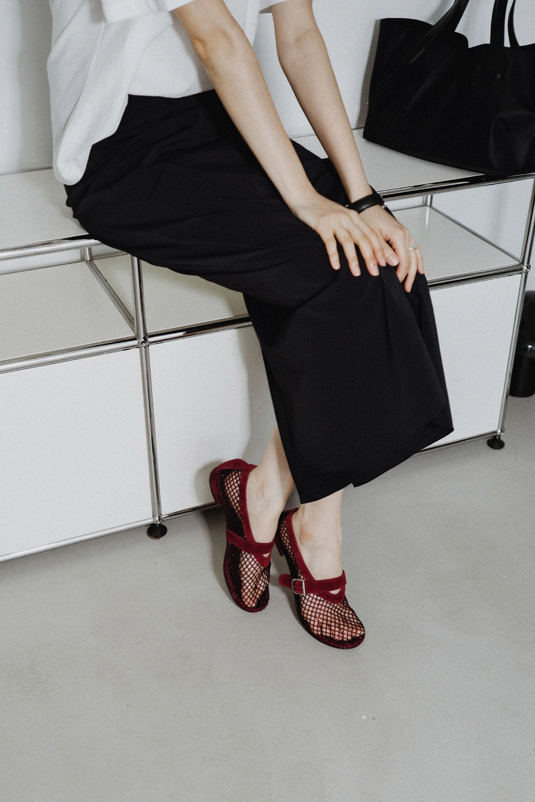 스앨더 31355_Strass mesh ballerina flats 상품 이미지 2