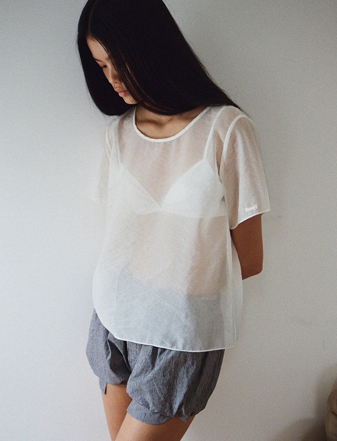 토콜 sheer top - ivory 상품 이미지 2