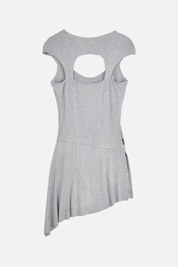 [Exclusive] Bella Slit Dress _ Gray