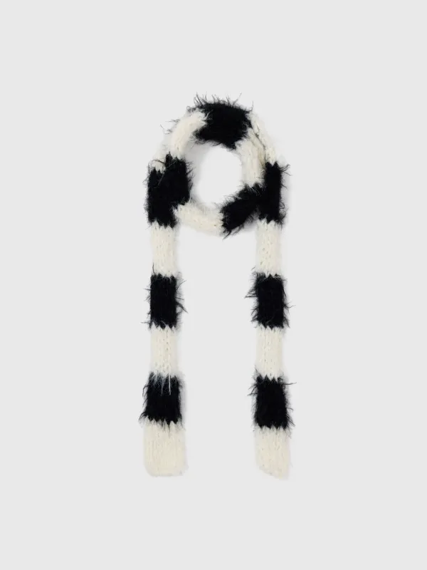 bruma scarf(ivory/black)