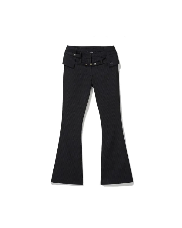 Pin line slacks - Black