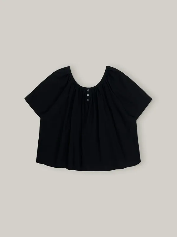 Vasto button blouse - Black