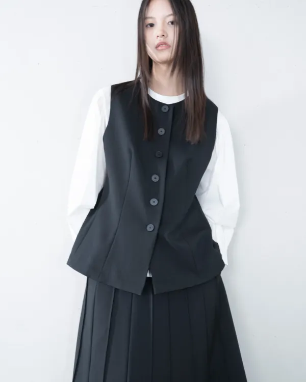tailored line vest (open, 단독 주문 시 선발송)
