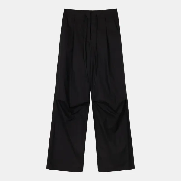 cotton parachute pants (black)
