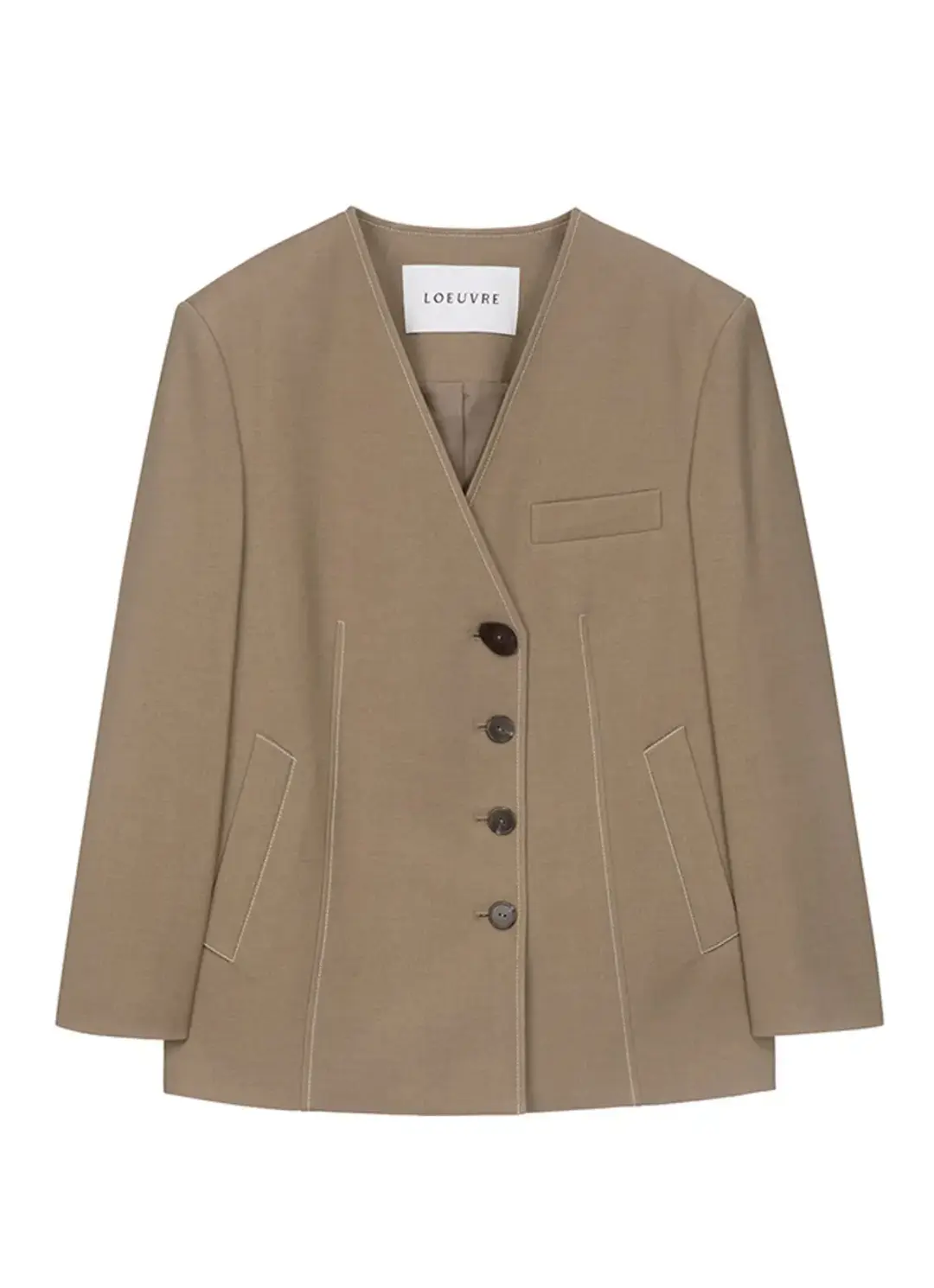 루에브르 Collarless Oversized Jacket SW3SJ153-96 상품 이미지 3