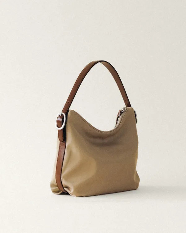 SAC CANOT TOILE SMALL BEIGE