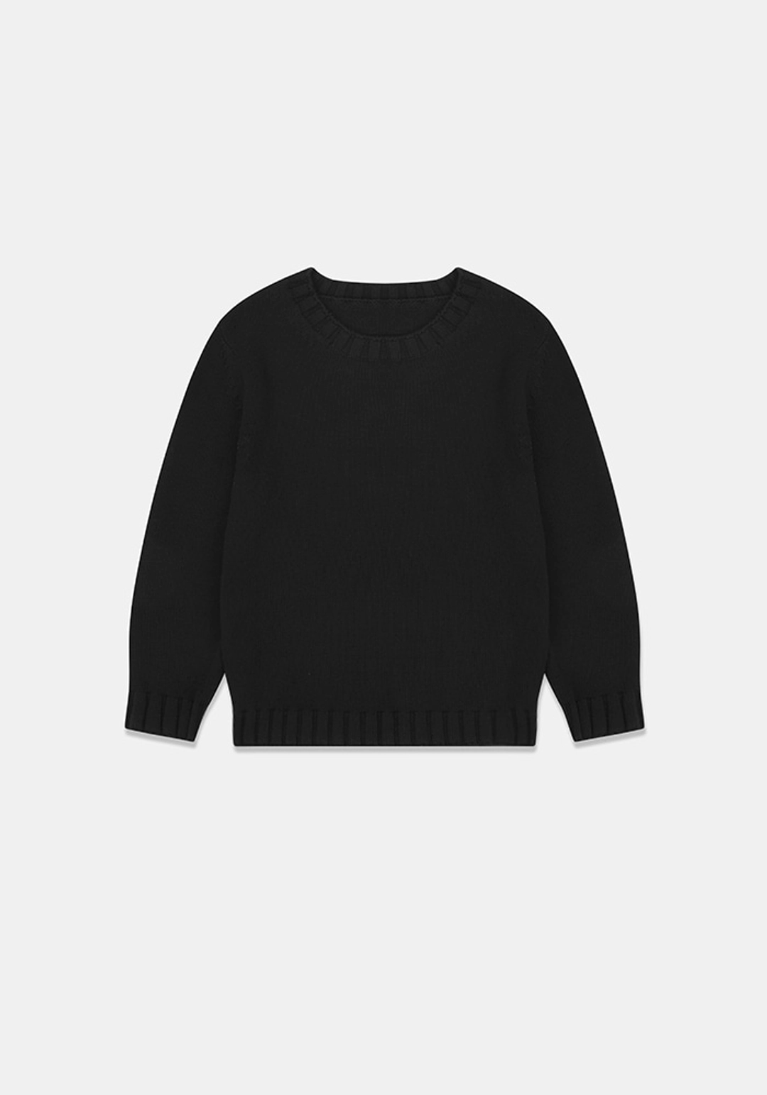 이브세이지 [1차 리오더] Regular fit knit (Black) 상품 이미지 1
