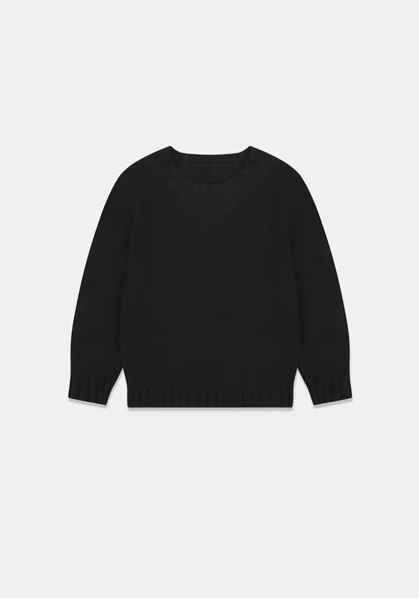 [1차 리오더] Regular fit knit (Black)