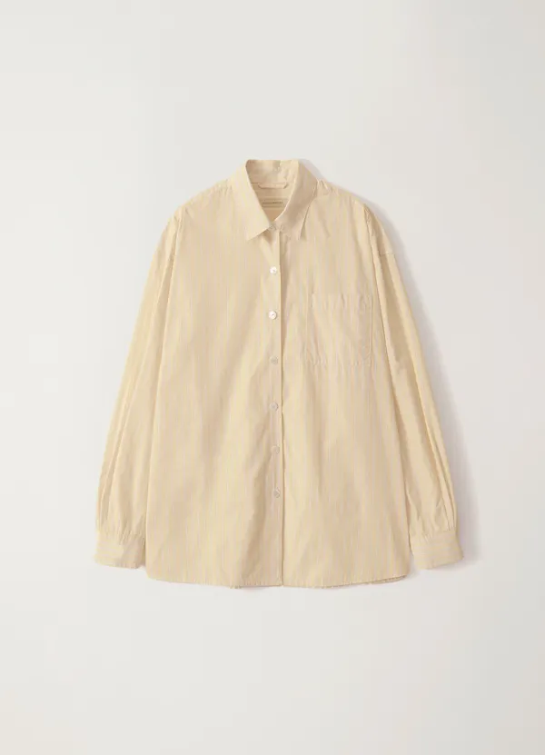 Timon striped cotton shirt (Butter)
