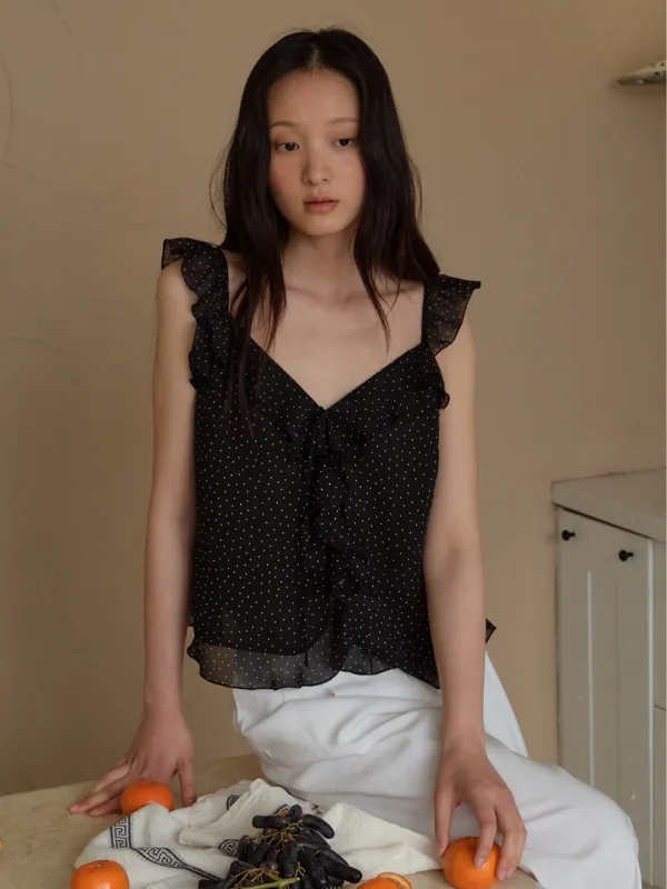 Fluttering Wavy Blouse