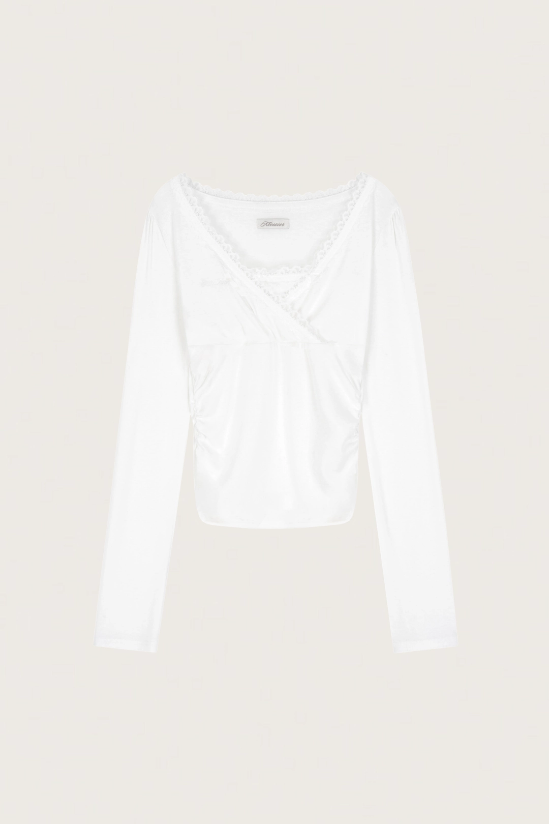 클리시어 Vivienne ballet lace top, White 상품 이미지 1