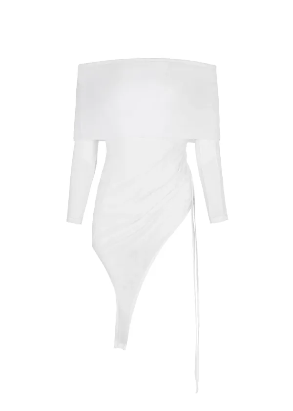 [3RD] TWO-WAY OFFSHOULDER TOP, WHITE
