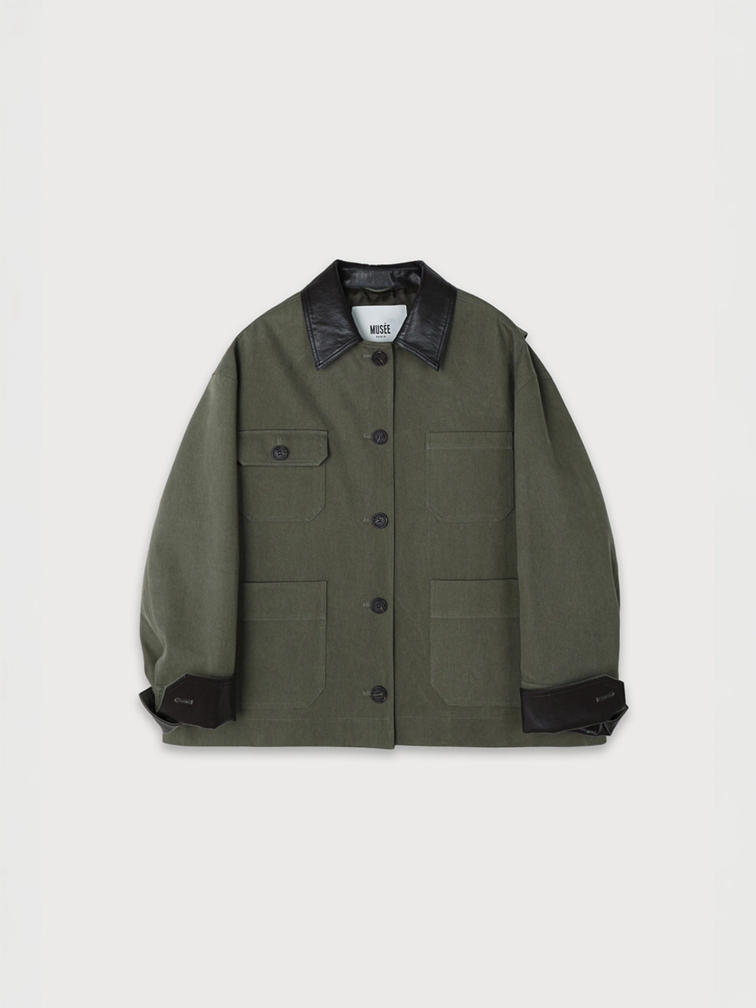 뮤제 FALLET Oversize Work Jacket_Khaki 상품 이미지 1