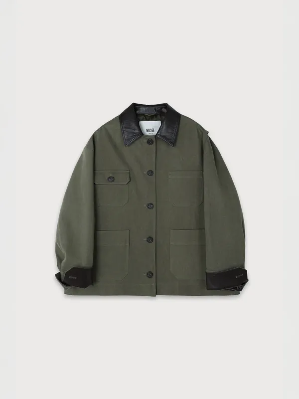 FALLET Oversize Work Jacket_Khaki