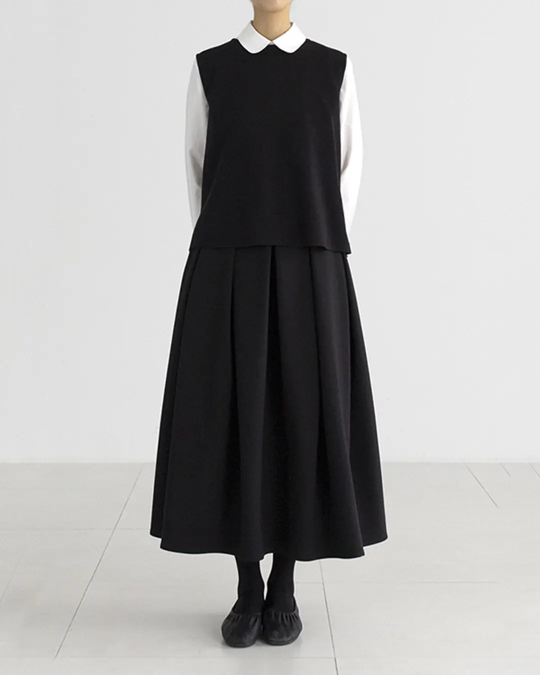 유노이아 classic tuck skirt 상품 이미지 2