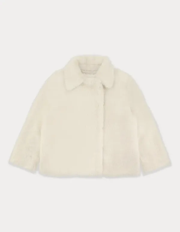Half Fur Jacket - Ivory