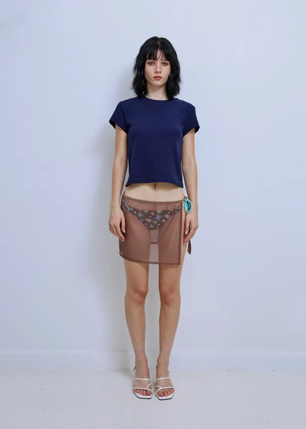 PS Basic Waffle T-shirt_Navy