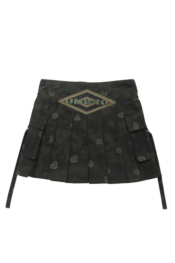 [UMB X LEEY] Cargo Mini Skirt Khaki