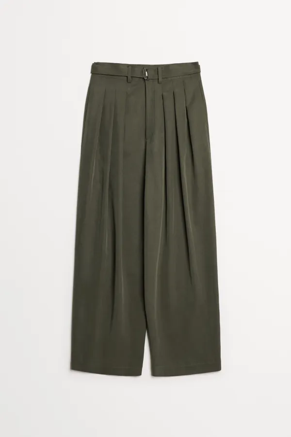 Aiden Belted Pants khaki, black