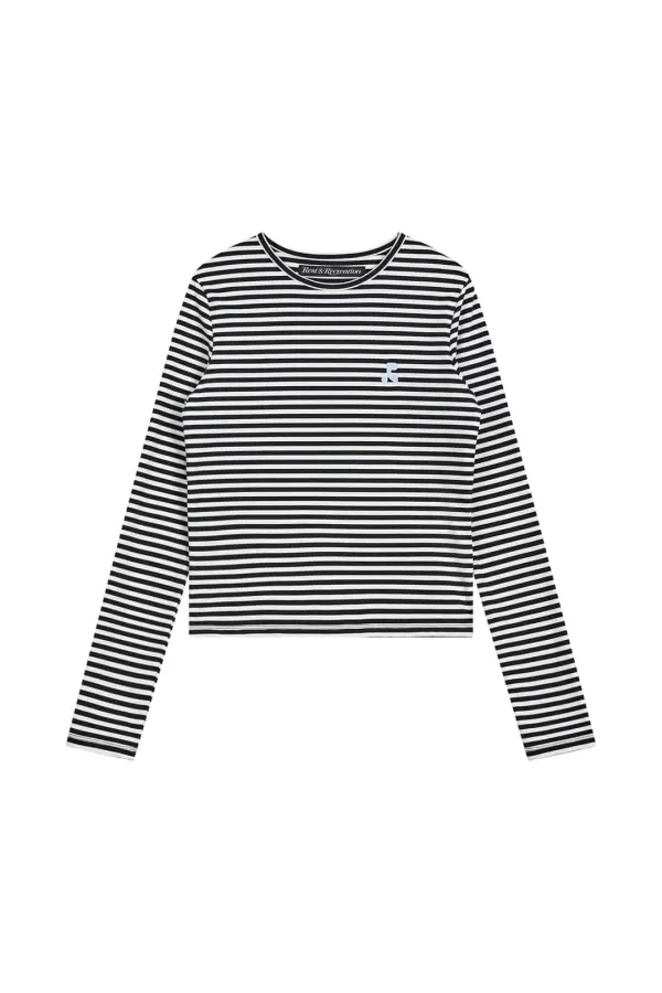 STRIPE LONG SLEEVE - BLACK