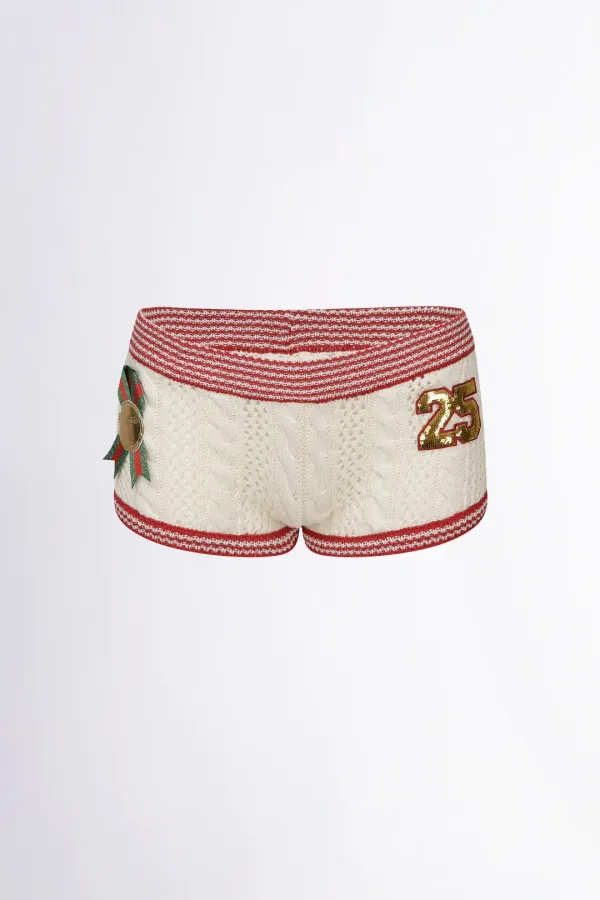 Naughty Girl Shorts Ivory