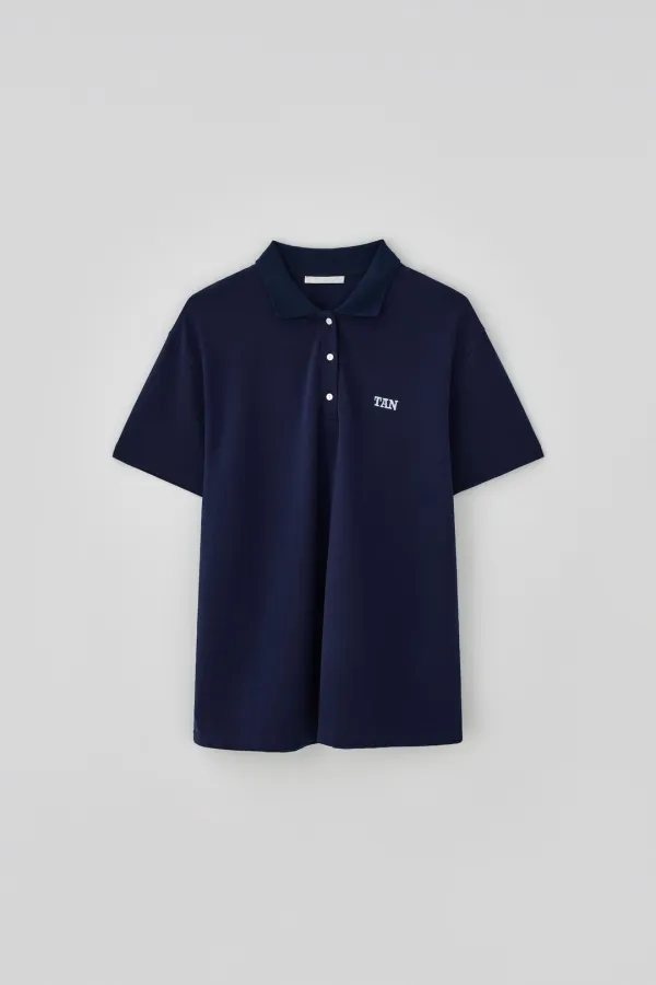 T/T Logo TAN pk t-shirt (navy)