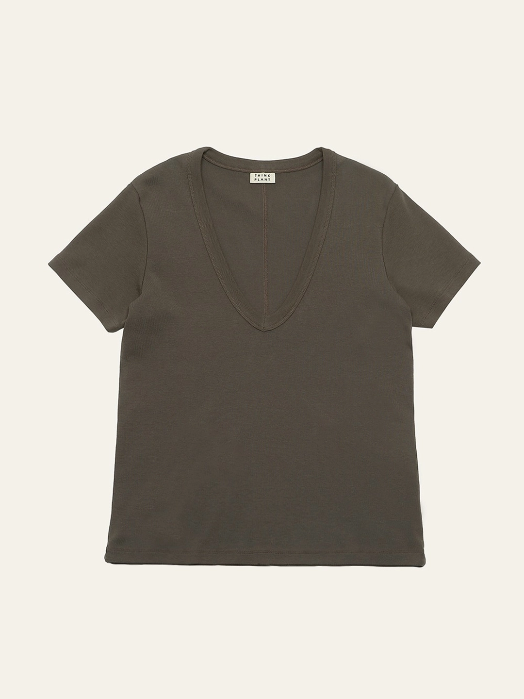 띵크플랜트 Hale T-shirt, Brown 상품 이미지 1