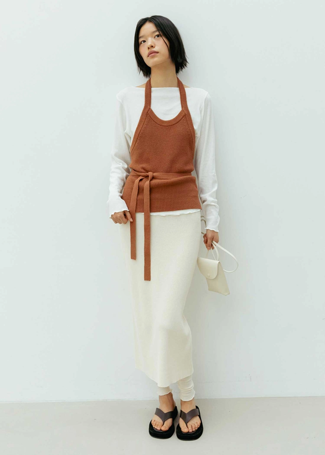 더라이 Button Knit Skirt(Cream) 상품 이미지 2