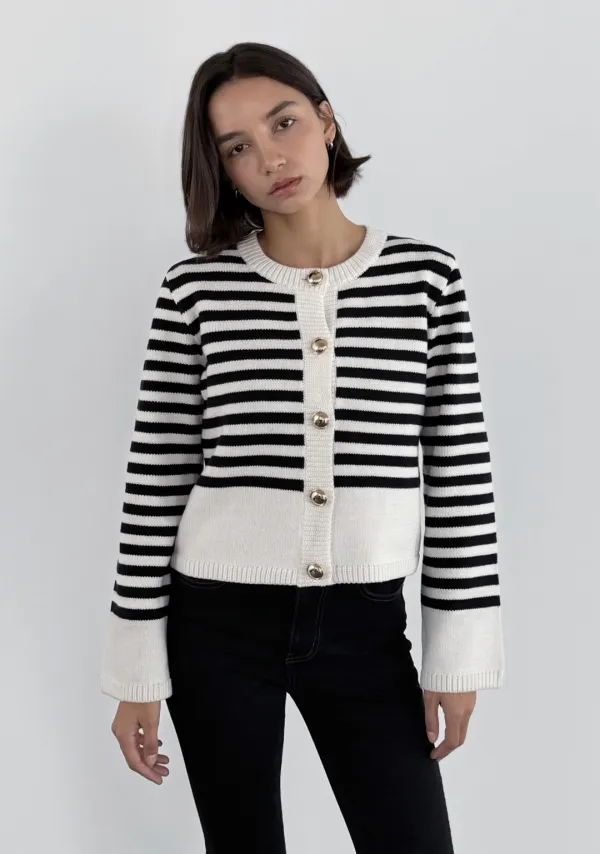 Margot Stripe Cardigan